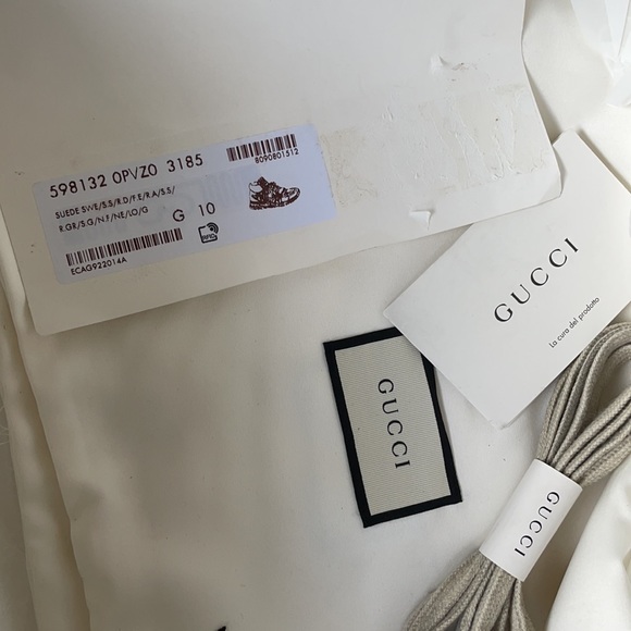 Gucci men’s high top sneakers size 10 eu - Picture 13 of 15